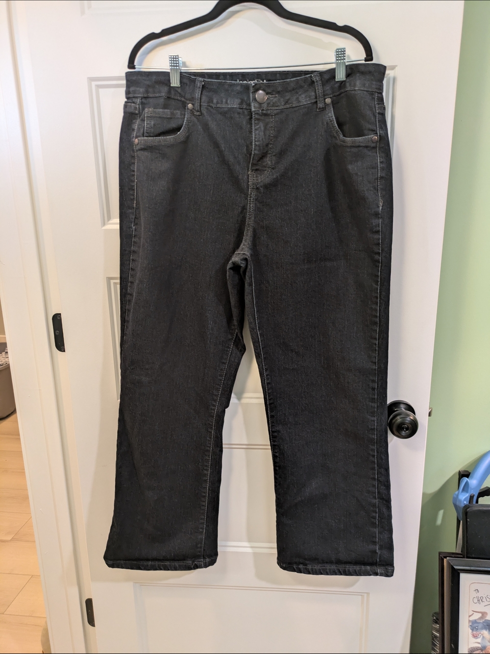Avenue dark wash Boot-Cut Jeans